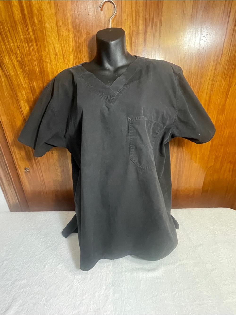 Carhartt Black V-Neck Short Sleeve Scrub Top